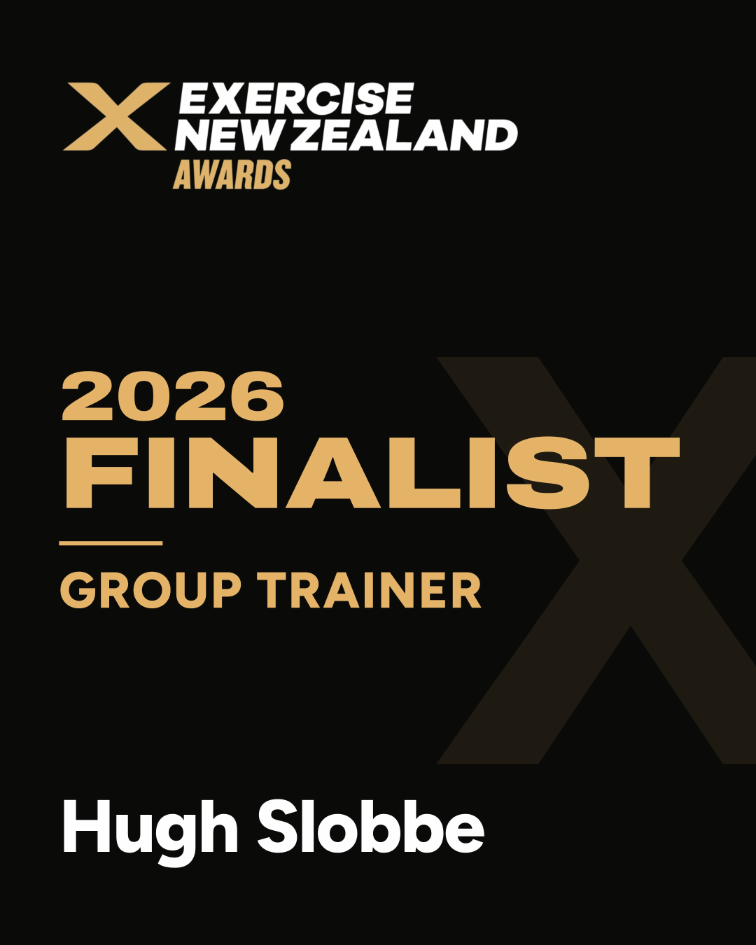ExerciseNZ Awards 2026 Group Trainer finalist – Hugh Slobbe