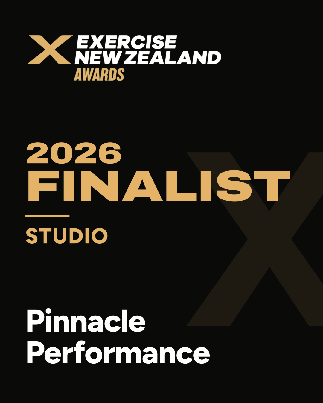ExerciseNZ Awards 2026 Studio finalist – Pinnacle Performance